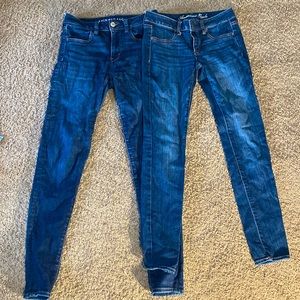 AMERICAN EAGLE - SET OF TWO DENIMN JEANS - SKINNY LOW RISE